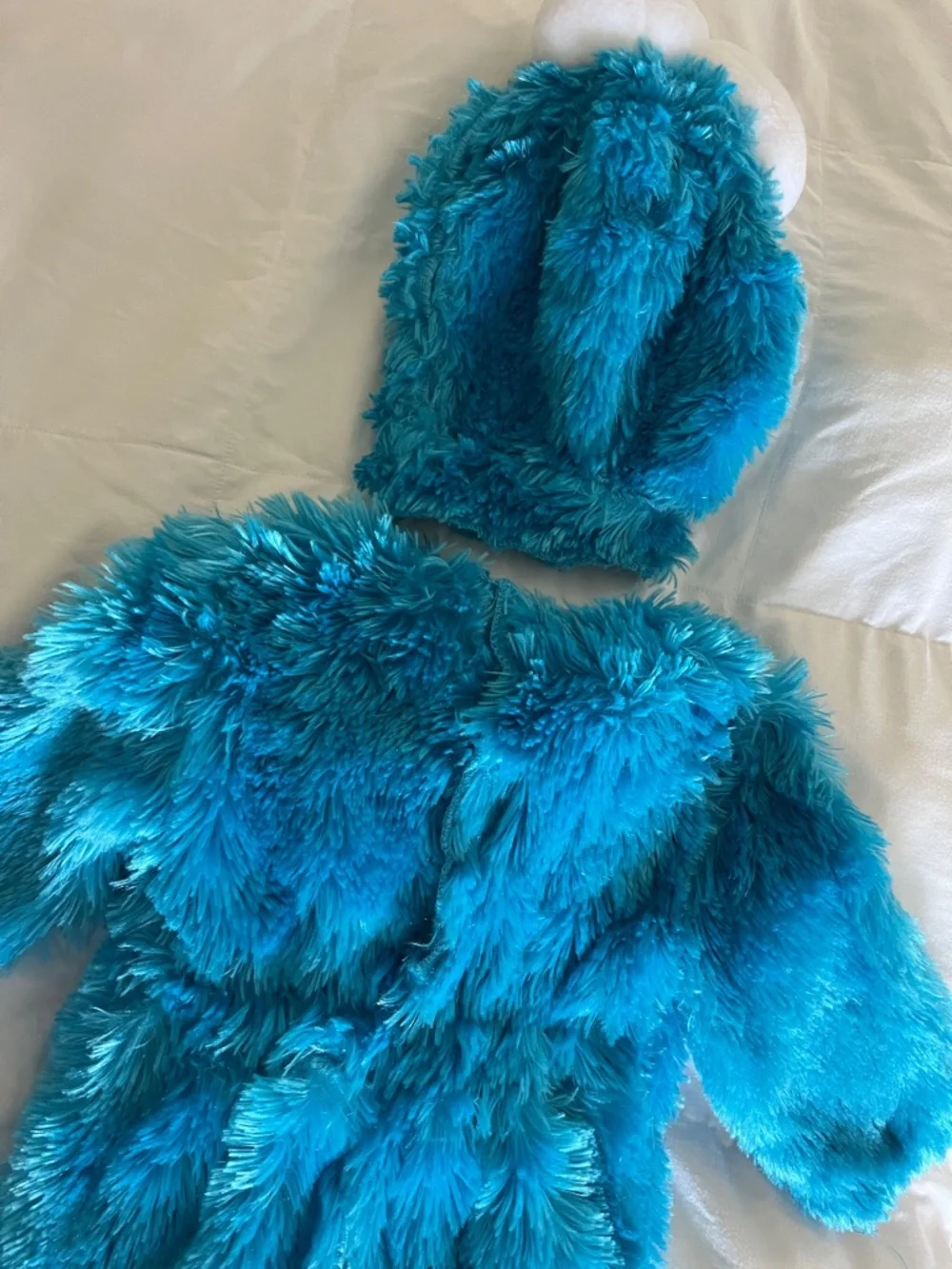 Sesame Street Cookie Monster Plush Blue Infant Costume Size 12-18 Months